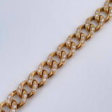Pulso Cubano 11.1gr / 19.5cm / Oro 18K &