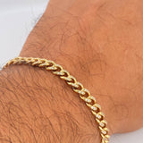 Pulso Cubano 11.1gr / 19.5cm / Oro 18K &