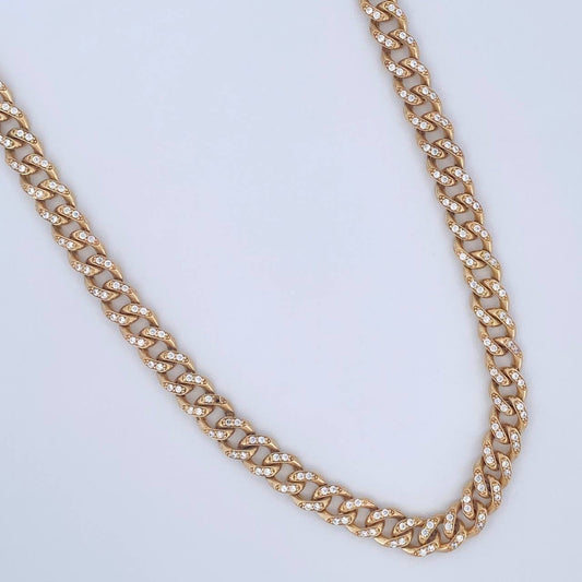 Cadena Cubana 30.8gr / 59cm / Oro 18K $