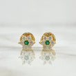 Topos Flor Nevada 1.05gr / 6.3mm Oro Amarillo 18K *