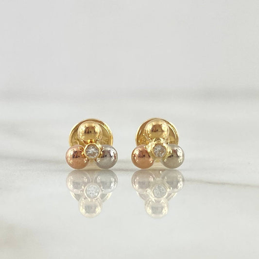 Topos Trio Bolas 0.6gr / Tres Oros 18K ©