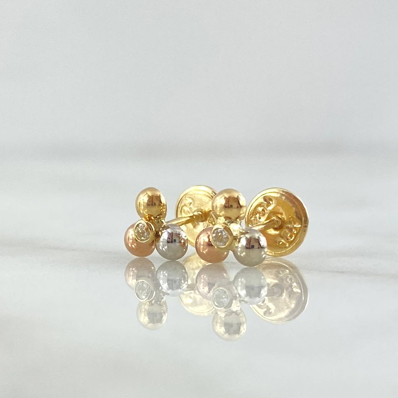 Topos Trio Bolas 0.6gr / Tres Oros 18K ©
