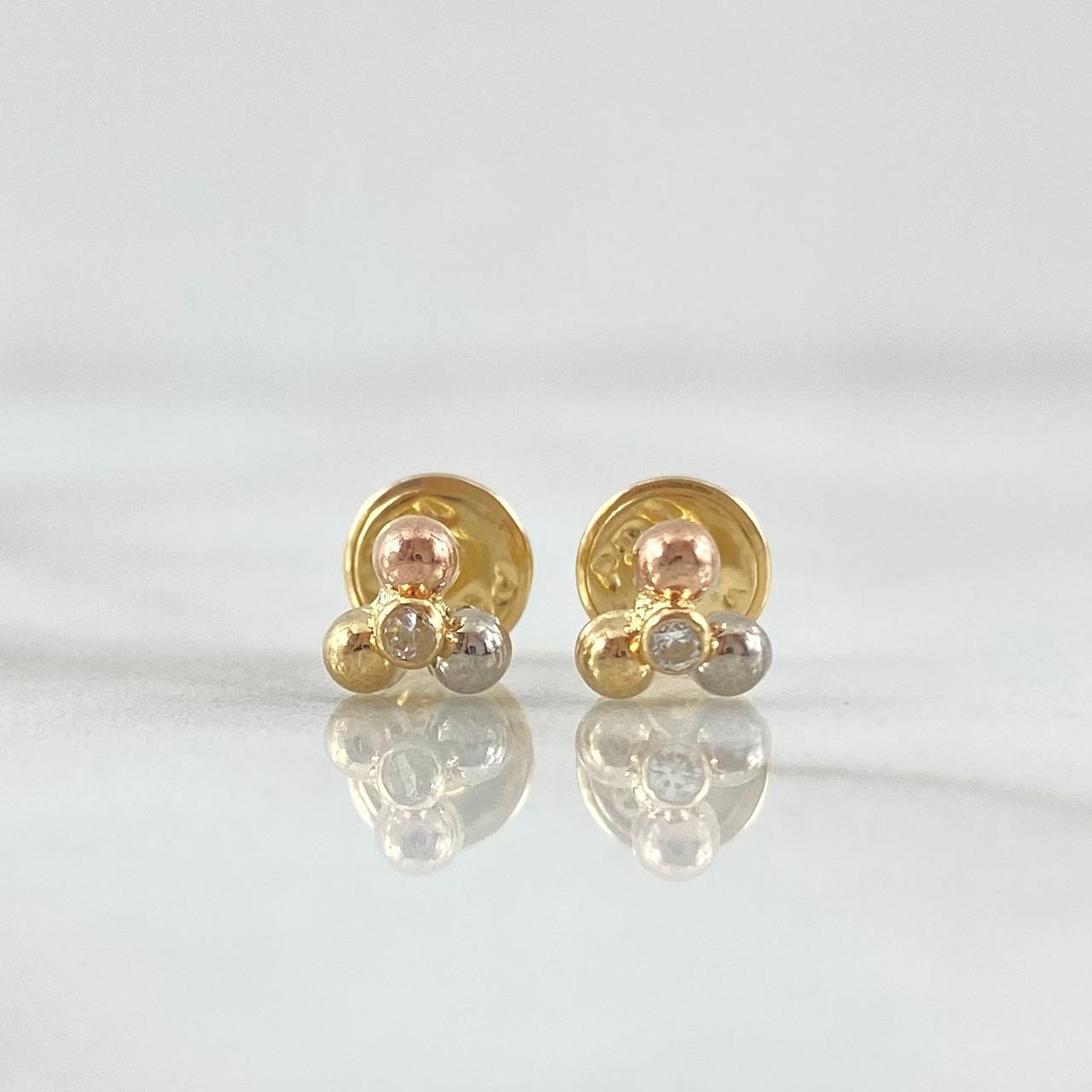 Topos Trio Bolas 0.55gr / Oro 18K ©