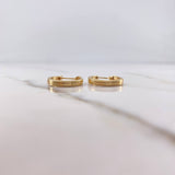 Candongas Andy 1.6gr / 1.8cm / Ovaladas Oro Amarillo 18K #