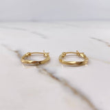 Candongas Eve 1.65gr / 1.9cm / Lisa Oro Amarillo 18K $