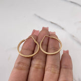 Candongas Celi 2.1gr / 2.7cm / Entorchadas Oro Rosa 18K $