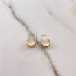 Candongas Ash 0.65gr / 1.3cm / Lineas Matizadas Oro Amarillo 18K #