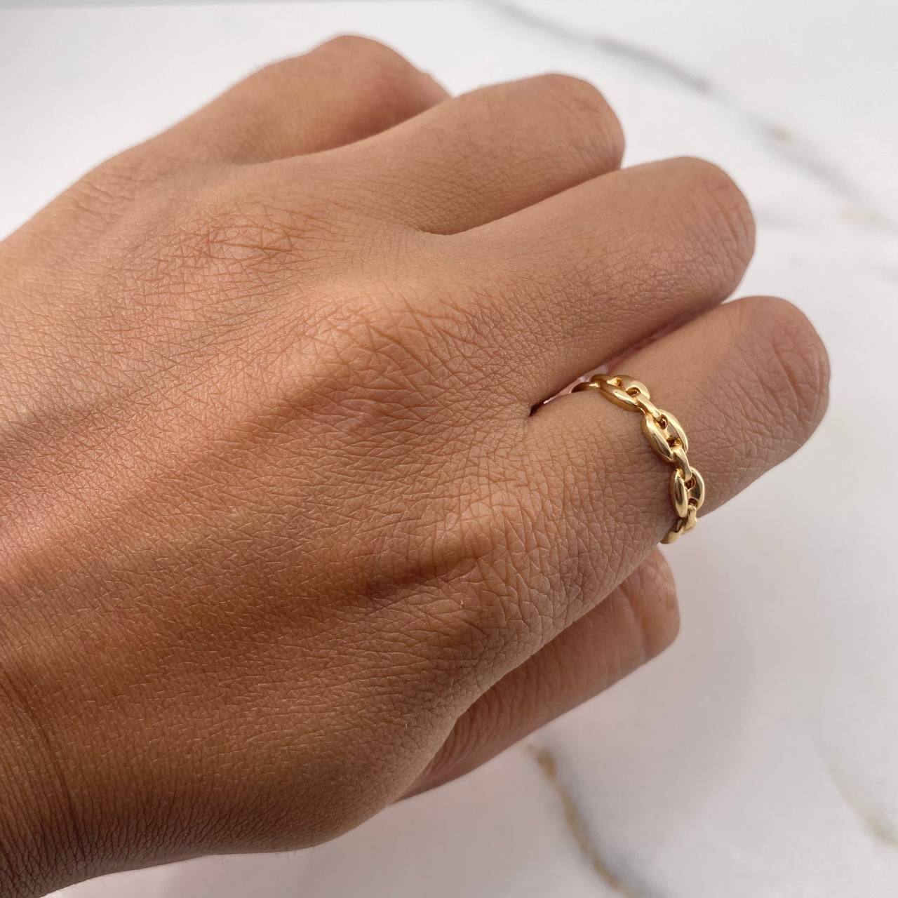 Anillo GC 1.55gr / T6 / Liso Oro Amarillo 18K #