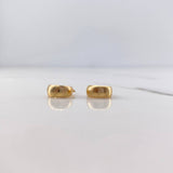 Candongas Ash 0.65gr / 1.3cm / Lineas Matizadas Oro Amarillo 18K #