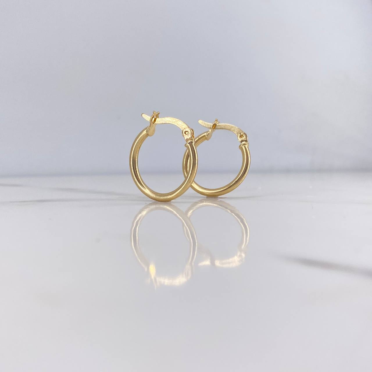 Candongas Jass 1.75gr / 2cm / Lisa Oro Amarillo 18K #