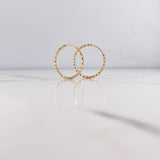 Candongas Aro 1gr / 2cm / Diamantadas Oro Amarillo 18K #