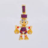 Dije Pato Bolsas Dinero 6.2g / 3.4cm Oro Amarillo 18K