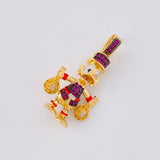 Dije Pato Bolsas Dinero 6.2g / 3.4cm Oro Amarillo 18K