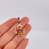 Dije Pato Bolsas Dinero 6.2g / 3.4cm Oro Amarillo 18K
