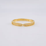 Anillo Infinity Carril 1.4g / T7 Oro Amarillo 18K