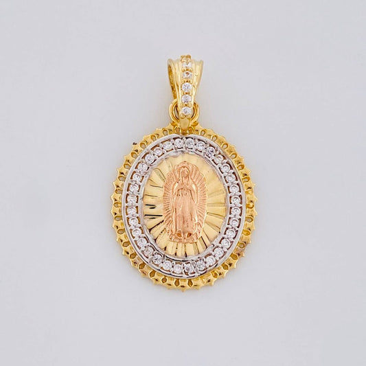 Dije Virgen de Guadalupe 2.85g / 2.5cm Tres Oros 18K
