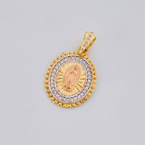 Dije Virgen de Guadalupe 2.85g / 2.5cm Tres Oros 18K