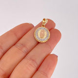 Dije Virgen de Guadalupe 2.85g / 2.5cm Tres Oros 18K