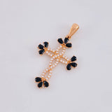 Dije Cruz Entrelazada 1.8g / 3.5cm Oro Rosa 18K