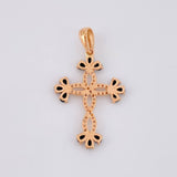 Dije Cruz Entrelazada 1.8g / 3.5cm Oro Rosa 18K