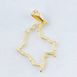 Dije Mapa Colombia 1.6gr / 3.5cm / Oro Amarillo 18K ©