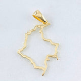 Dije Mapa Colombia 1.6gr / 3.5cm / Oro Amarillo 18K ©