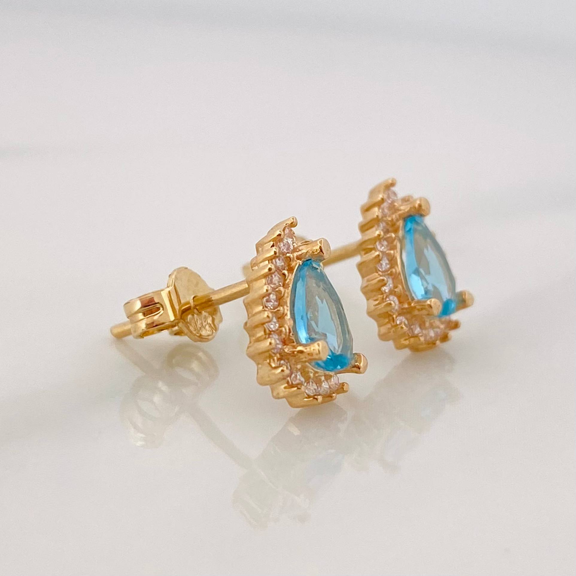 Topos Halo Gota 2.05g / 7.65mm Oro Amarillo 18K