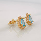 Topos Halo Gota 2.05g / 7.65mm Oro Amarillo 18K