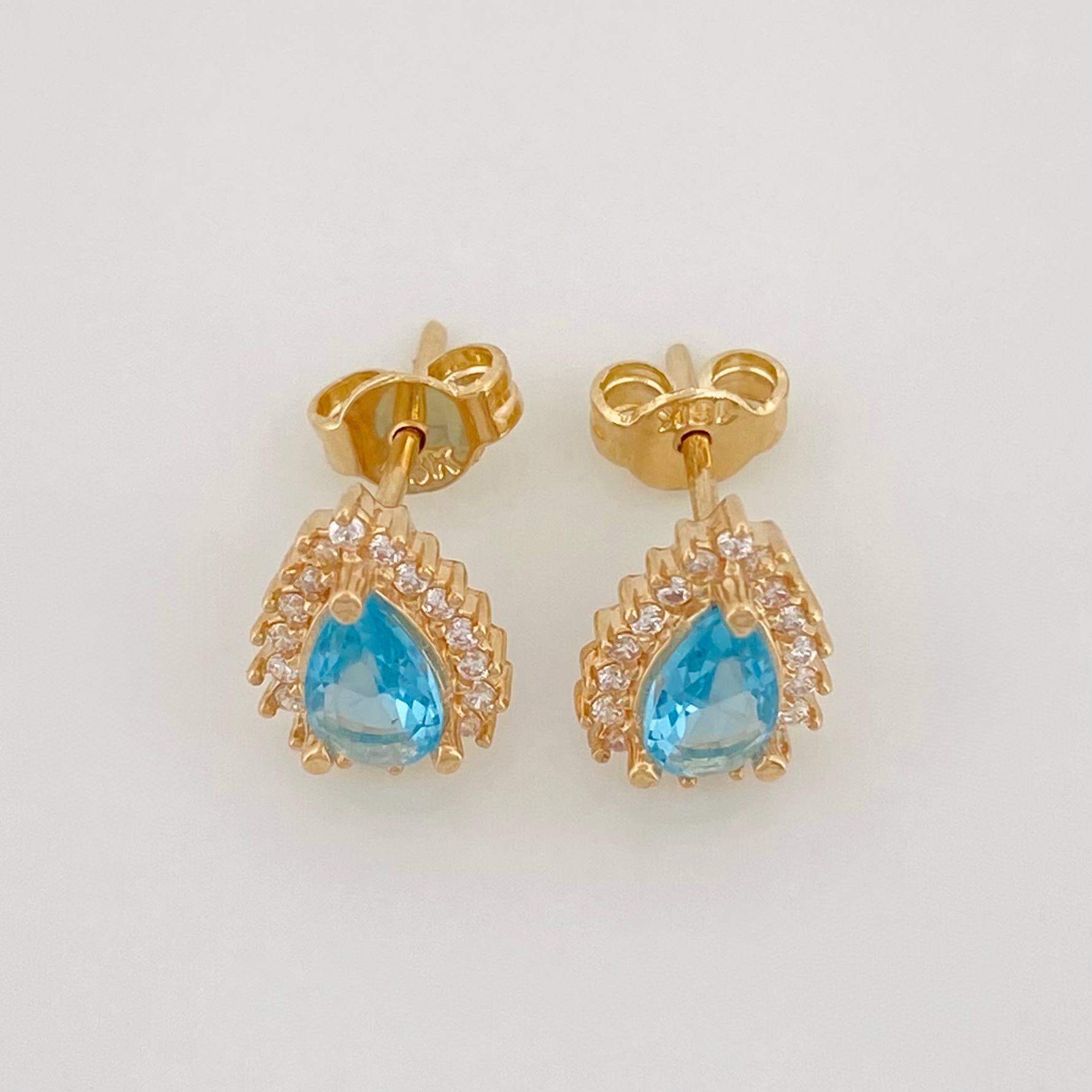 Topos Halo Gota 2.05g / 7.65mm Oro Amarillo 18K
