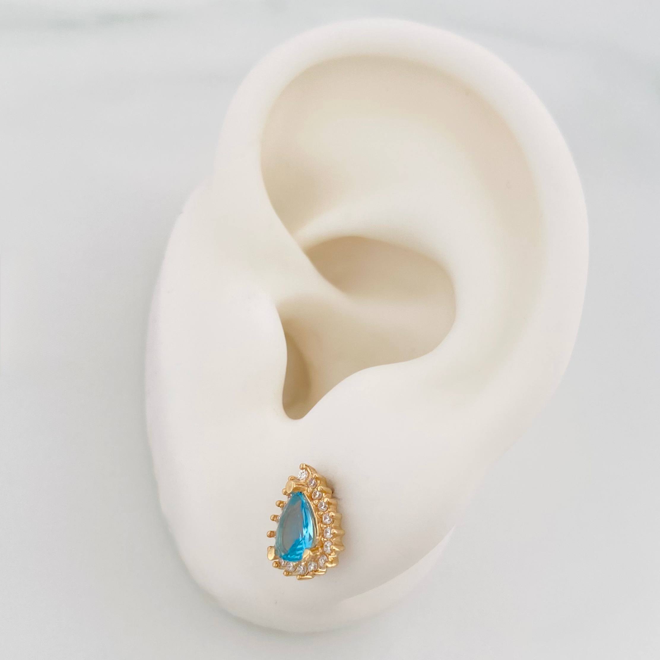 Topos Halo Gota 2.05g / 7.65mm Oro Amarillo 18K