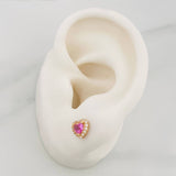 Topos Destello Corazon 1.6g / 6.97mm Oro Amarillo 18K