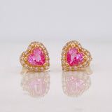 Topos Destello Corazon 1.6g / 6.97mm Oro Amarillo 18K