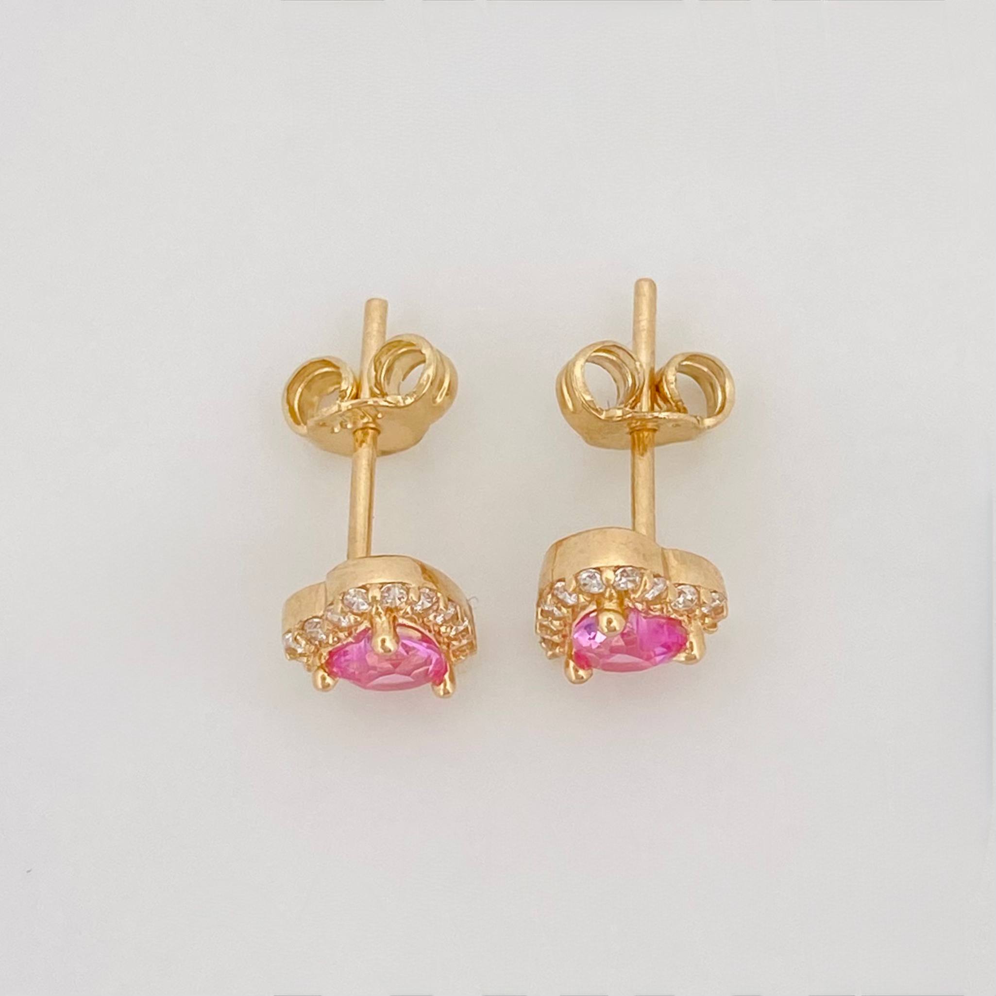 Topos Destello Corazon 1.6g / 6.97mm Oro Amarillo 18K