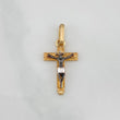 Dije Cruz Cristo Milagroso De Buga 0.85 g / 2.3 cm Tres Oros  18K