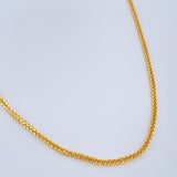 Cadena Franco 5.65gr / 60cm / +3 Oro 18K $