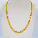 Cadena Cubana Reticulada 12.85gr / 60cm / +3 Oro 18K $
