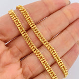 Cadena Cubana Reticulada 12.85gr / 60cm / +3 Oro 18K $