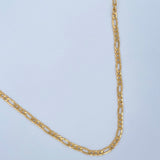 Cadena Figaro 6.2gr / 61cm / +1 Oro 18K $