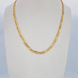 Cadena Figaro 6.2gr / 61cm / +1 Oro 18K $