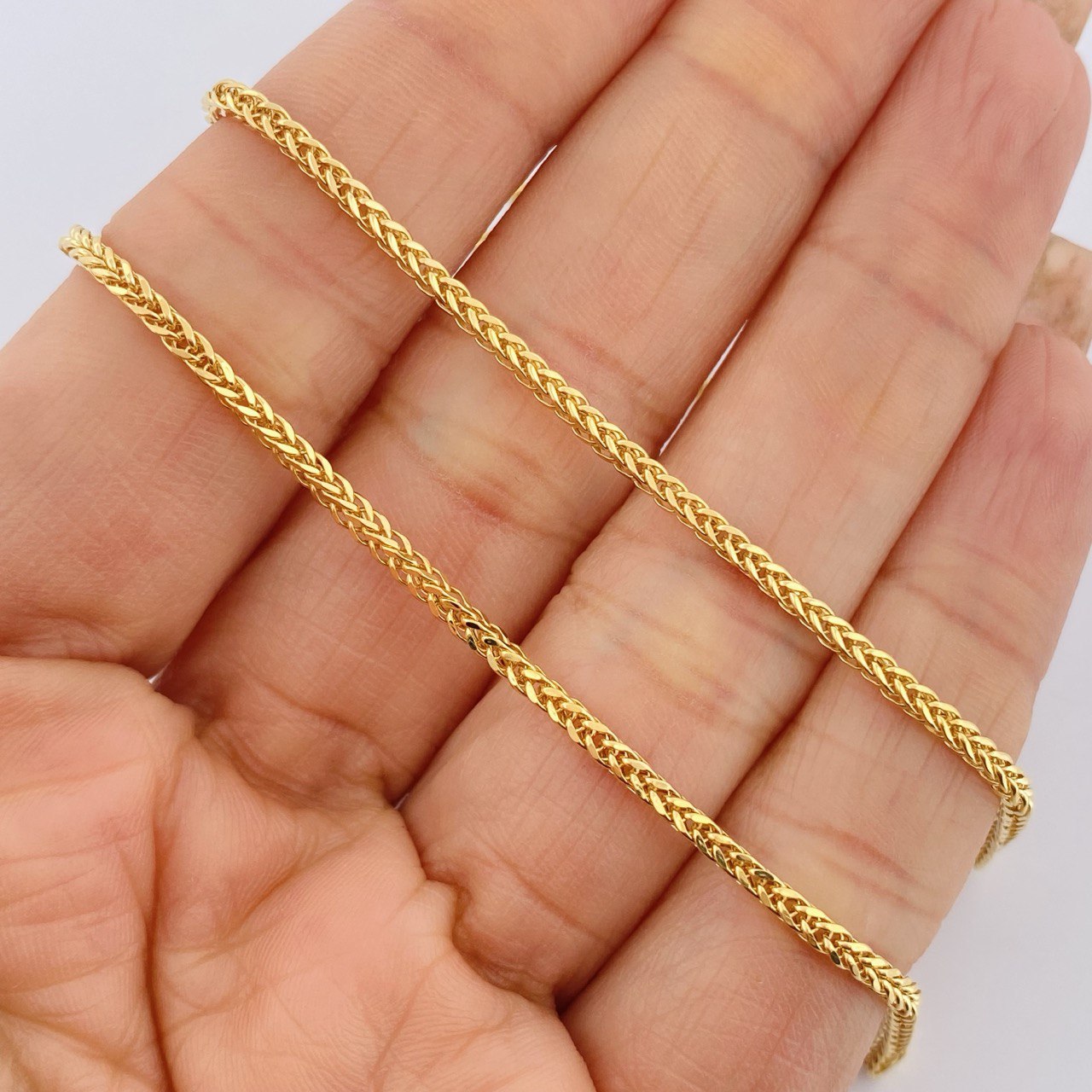 Cadena Franco 5.1gr / 60cm / +3 Oro 18K $