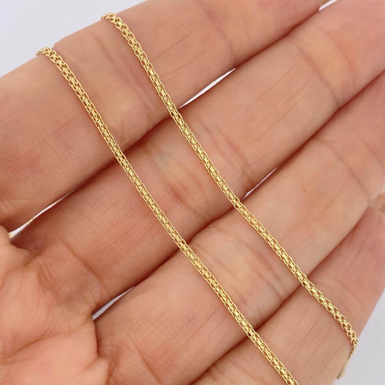 Cadena China 3gr / 61cm / +1 Oro 18K $