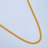 Cadena Cubana Reticulada 12.85gr / 60cm / +3 Oro 18K $