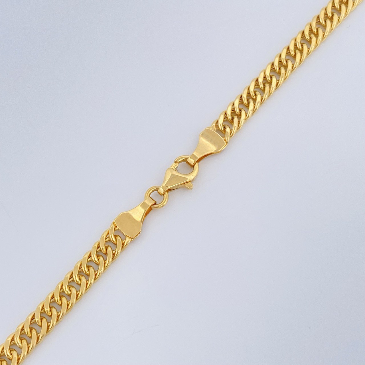 Cadena Cubana Reticulada 12.85gr / 60cm / +3 Oro 18K $