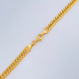 Cadena Cubana Reticulada 12.85gr / 60cm / +3 Oro 18K $