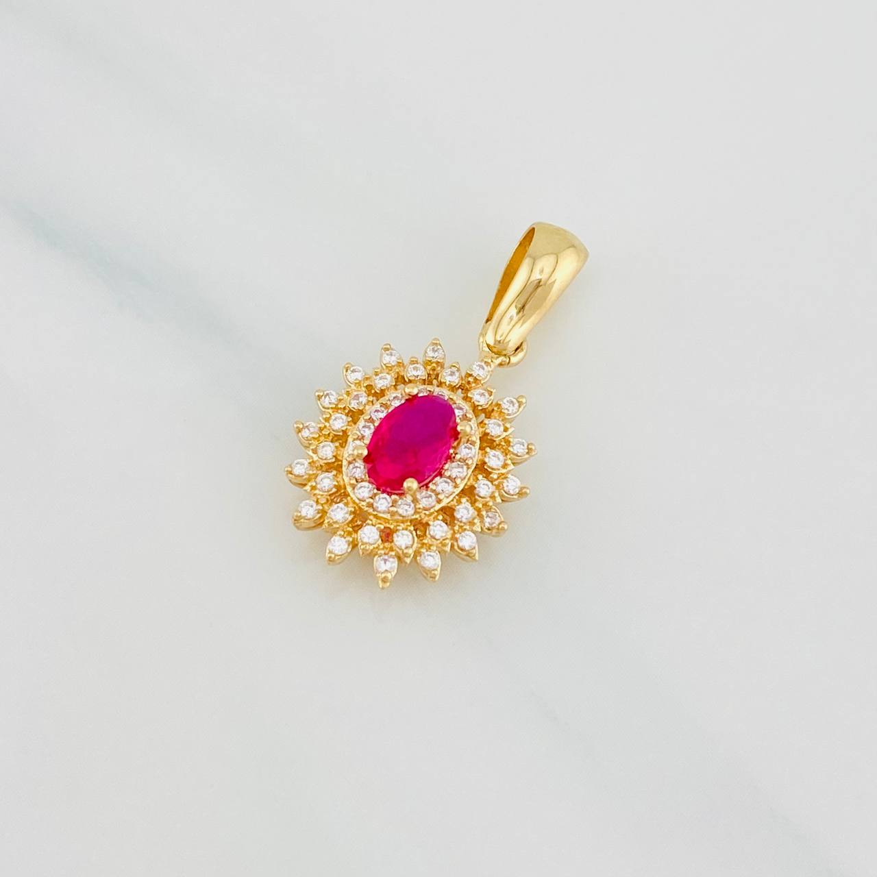 Dije Destello 2.4g / 2.2cm Oro Amarillo 18K