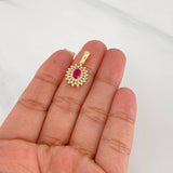Dije Destello 2.4g / 2.2cm Oro Amarillo 18K