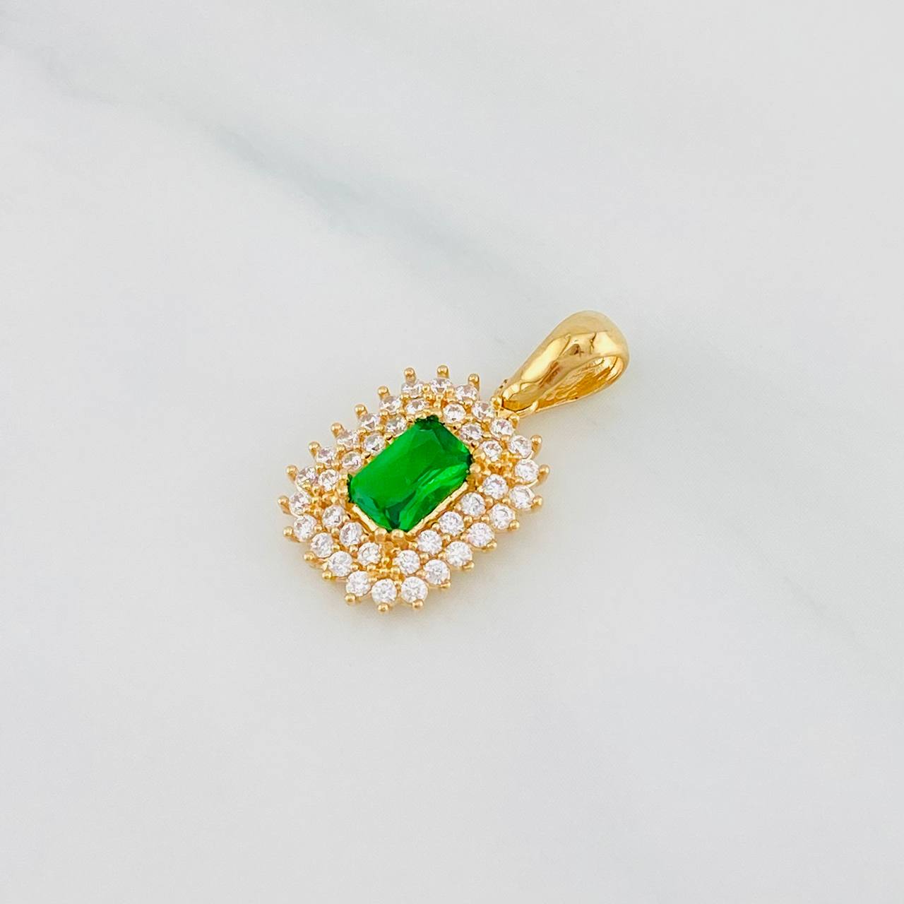 Dije Halo Destello 2.15g / 2cm Oro Amarillo 18K