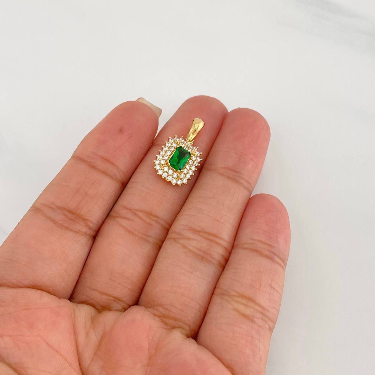 Dije Halo Destello 2.15g / 2cm Oro Amarillo 18K