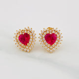 Topos Destello Corazon 4.05g / 12.6mm Oro Amarillo 18K