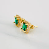 Topos Halo Cuadrado 2.5g / 7.2mm Oro Amarillo 18K